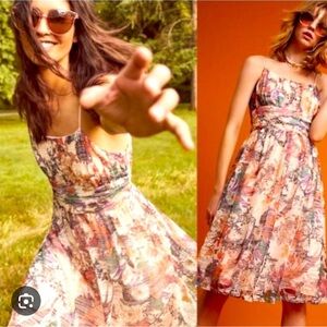 Maeve Pastel Floral Midi Dress